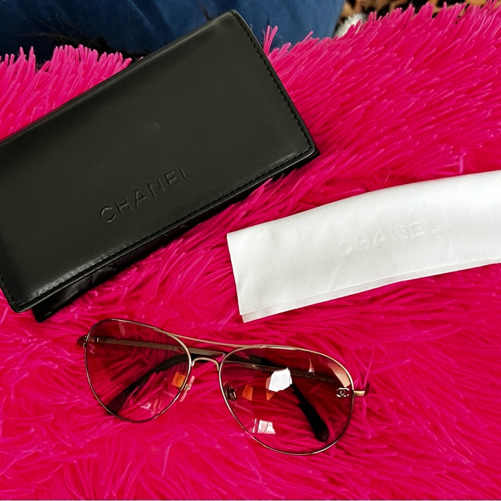 Authentic Chanel Pilot Sunglasses